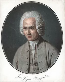 Garneray Collection: Jean-Jacques Rousseau (1712-78), French political philosopher. Artist: Pierre Michel Alix