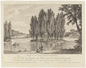 Le Jeune Prints: Jean Jacques Rousseau's grave care