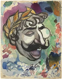 Watercolour And Pastel On Paper Prints: Jean Moreas, 1907. Creator: Cazals, Frederic-Auguste (1865-1941)