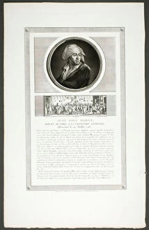 Charles Fran And Xe7 Gallery: Jean Paul Marat, Paris Deputy to the National Convention, from Tableaux historiques d... 1798–1804