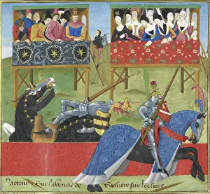Tournament Prints: Jean de Saintre jousts with the Spanish knight