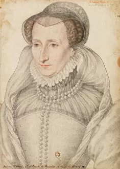 Biblioth And Xe8 Collection: Jeanne d Albret, Queen of Navarre (1528-1572), 1560s. Creator: Clouet, Francois