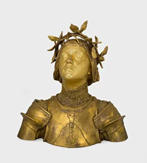 Gilding Prints: Jeanne d Arc, 1875 / 1900. Creator: Antonin Mercié