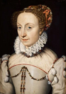 Jeanne d'Albret, Queen of Navarre (1528-1572), c. 1570. Creator: Clouet