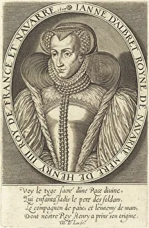 Thomas De Leu Prints: Jeanne d'Albret, Queen of Navarre, 1597. Creator: Thomas de Leu