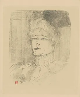 De 1864 1901 Prints: Jeanne Granier (1852-1939), c. 1898. Creator: Toulouse-Lautrec, Henri, de (1864-1901)