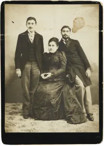 Proust Prints: Jeanne Proust nee Weil and her two sons Marcel and Robert