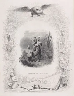 Images Dated 16th August 2021: Jeanne the Redhead, from The Songs of Beranger, 1829