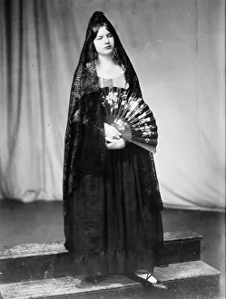 Mantilla Prints: Jeannette Mason, between c1910 and c1915. Creator: Bain News Service