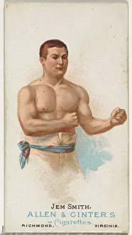 Heavyweight Prints: Jem Smith, Pugilist, from Worlds Champions, Series 1 (N28) for Allen &amp