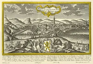 Thuringia Prints: Jena, c1740. Creator: Johann Georg Ringlin