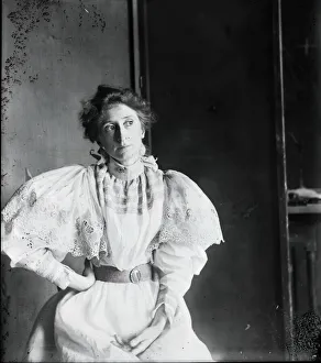 Eakins Thomas Prints: Jennie Dean Kershaw (Mrs. Samuel Murray), c. 1897. Creator: Thomas Eakins