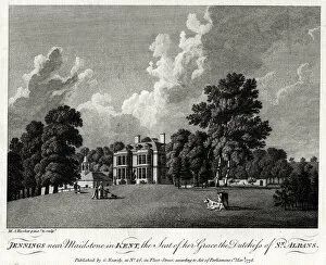 Rooker Gallery: Jennings near Maidstone in Kent, the Seat of her Grace the Dutchess of St Albans, 1776
