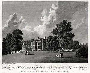 Jennings near Maidstone in Kent, the Seat of her Grace the Dutchess of St Albans, 1776. Artist: Michael Angelo Rooker