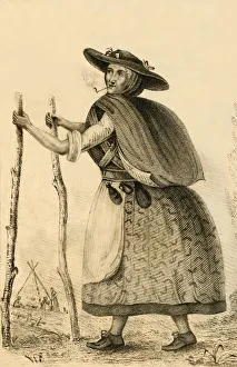 Eccentric Prints: Jenny Darney, A Remarkable Character in Cumberland, 1821. Creator: Robert Cooper