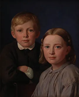Hansen Constantin Prints: Jens Simmelkær Asmussen and Katrine Asmussen as children