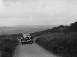 Alan Gallery: Jensen V8 of Alan Whiddington competing in the MCC Torquay Rally, 1938. Artist: Bill Brunell
