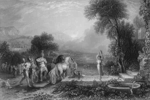 Shocked Prints: And Jephthah came... unto his house, & behold, his daughter came out to meet him