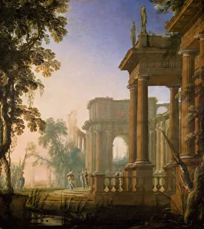 Classical Prints: Jephthah and his Daughter, 1650-1700. Creators: Henri Mauperche, Pierre Patel I