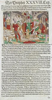 Jeremiah Prints: Jeremiah Lifted off the Cistern, 16th century. Creator: Jost Ammon
