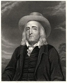 Thinker Prints: Jeremy Bentham, 19th century. Artist: James Posselwhite