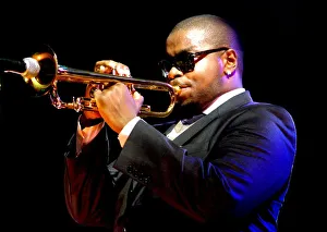 Pelt Prints: Jeremy Pelt, Brecon jazz Festival, 2008. Artist: Brian O Connor