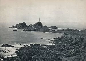 Channel Islands Collection: Jersey - La Corbiere Rock and Lighthouse, 1895