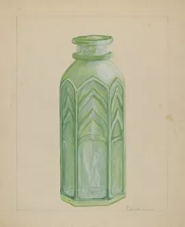 Milk Gallery: Jersey Milk Bottle, c. 1936. Creator: Columbus Simpson