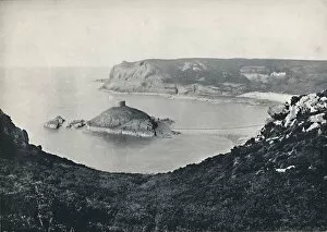 Channel Islands Collection: Jersey - Portelet Bay and Janvrin Island, 1895