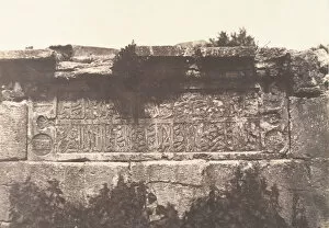 Aqueduct Collection: Jerusalem, Aqueduc de Ponce-Pilate, Inscription, 1854. Creator: Auguste Salzmann