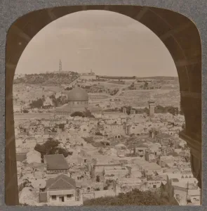 Realistic Travels Prints: Jerusalem from the belfry of the Protestant Church, c1900