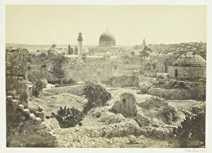 Mosque Of Omar Gallery: Jerusalem from the City Wall, 1857. Creator: Francis Frith