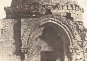 Jerusalem, Details de la porte d un Dome sepulcral, 1854