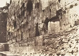 Holy Gallery: Jerusalem, Enceinte du Temple, Cote Ouest, Heit-el-Morharby, 1854