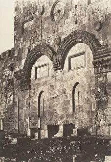 Auguste Salzmann Gallery: Jerusalem, Enceinte du Temple, Porte Doree, 1854. Creator: Auguste Salzmann