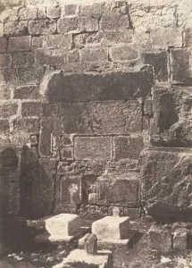 Jehoshaphat Prints: Jerusalem, Enceinte du Temple, Poterne de Josaphat, 1854. Creator: Auguste Salzmann