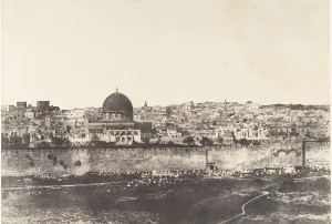 Jerusalem, Enceinte du Temple, Vue generale de la face Est, Pl. 2, 1854