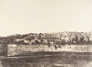 Jerusalem, Enceinte du Temple, Vue generale de la face Est, Pl. 1, 1854