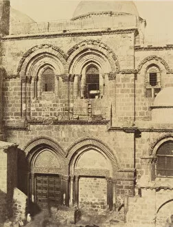 Clercq Gallery: Jerusalem. Entree de l eglise du St. Sepulcre, 1860 or later