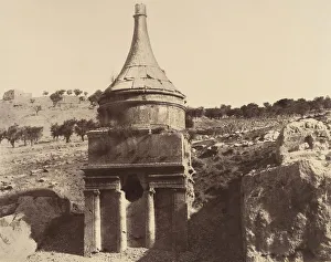 Clercq Louis Prints: Jerusalem. (Environs) Tombeau d Absalon, 1860 or later. Creator: Louis de Clercq