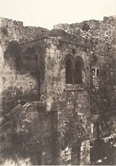 Auguste Salzmann Gallery: Jerusalem, Escalier arabe de Sainte-Marie-la-Grande, 1854. Creator: Auguste Salzmann