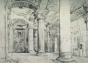 Holy Prints: Jerusalem - The Interior of the Golden or Beautiful Gate, 1902. Creator: John Fulleylove