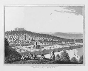 R Bowyer Mm Prints: Jerusalem. Matthew. 21. 1, 1830. Artist: J Clarke