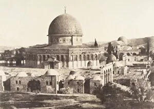 Jerusalem, Mosquee d Omar, cote Nord, Interieur de l enceinte