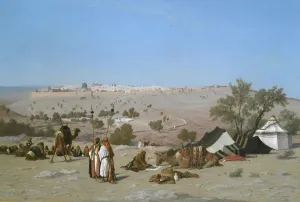 Nomadic Prints: Jerusalem from the Mount of Olives, by 1880. Creator: Charles Theodore Frere