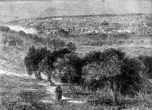 Mount Olivet Prints: Jerusalem from the Mount of Olives - from a photograph by Mr