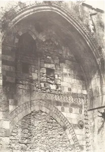 Auguste Salzmann Gallery: Jerusalem, Palais de rois de Jerusalem, Entree principale, 1854