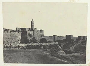 Jerusalem Israel Gallery: Jérusalem, Partie Occidentale Des Murailles;Palestine, 1849 / 51, printed 1852