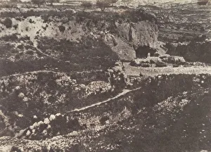 Salzmann Auguste Prints: Jerusalem, Piscine de Siloe, Vue generale, 1854. Creator: Auguste Salzmann