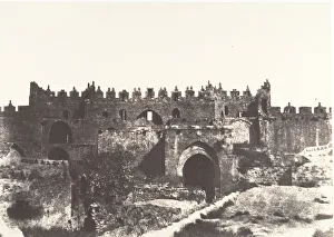 Jerusalem, Porte de Damas, Interieur, 1854. Creator: Auguste Salzmann